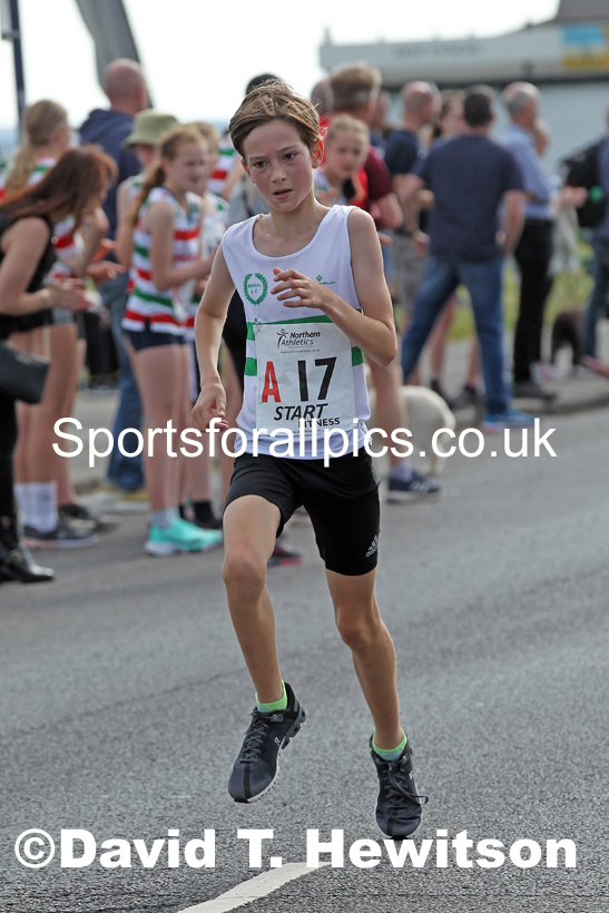 Boys under-13s 2021 Northern 6 and 4 Stage and Young Athletes Road Relays, Redcar. Photo: David T. Hewitson/Sports for All Pics